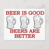 Funny Beer Design Briefkaart (Voorkant)