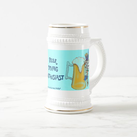 Funny beer diving mok (Voorkant rechts)