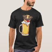 Funny Beer Dog Eigenaar Pug Beer Pitcher Drink Ga T-shirt (Voorkant)