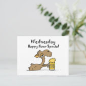 Funny Beer Drink Camel Briefkaart (Staand voorkant)