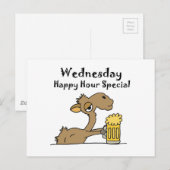 Funny Beer Drink Camel Briefkaart (Voorkant / Achterkant)