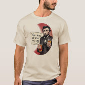 Funny Beer Drink de presidentiële partij van Abe L T-shirt (Voorkant)