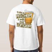 Funny Beer Drink Humor T-shirt (Achterkant)