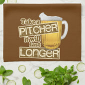 Funny Beer Drink Humor Theedoek (Gevouwen)