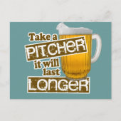 Funny Beer Drink Parody Briefkaart (Voorkant)