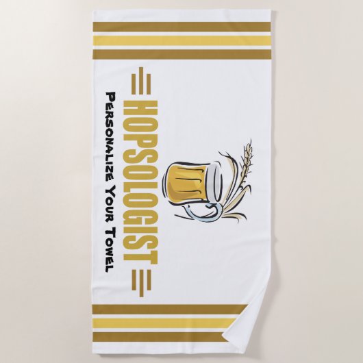 Funny Beer Drink Strandlaken (Voorkant)