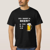 Funny Beer Drink T-shirt (Voorkant)