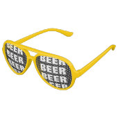 Funny beer drink teamparty shades | zonnebrillen (Gekanteld)