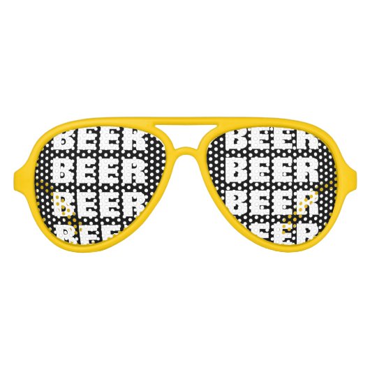 Funny beer drink teamparty shades | zonnebrillen (Voorkant)