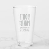 Funny Beer Drinker Glas (Achterkant)