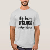Funny Beer Drinkers  Typografie Aangepaste tekst T-shirt (Voorkant)