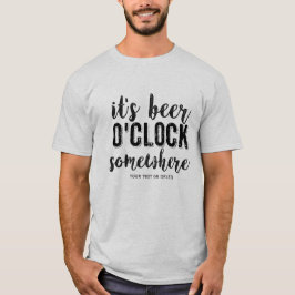 Funny Beer Drinkers  Typografie Aangepaste tekst T-shirt