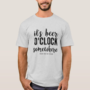 Funny Beer Drinkers  Typografie Aangepaste tekst T-shirt