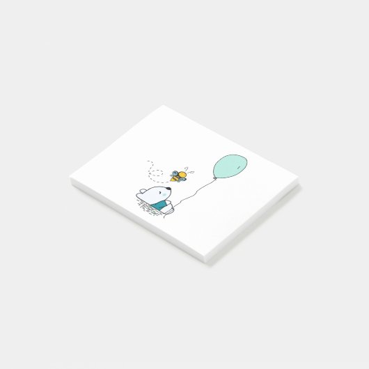 Funny beer en bijen post-it® notes (Schuin)