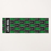 Funny beer Fles print yoga mat met aangepaste naam (Voorkant (horizontaal))