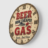 Funny Beer Garage Decor Grote Klok (Hoek)