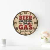 Funny Beer Garage Decor Grote Klok (Huis)
