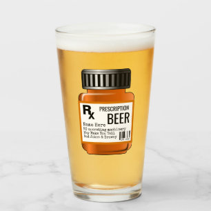 Funny BEER Gift Mannen - Voorschriftpil Fles Rx Glas