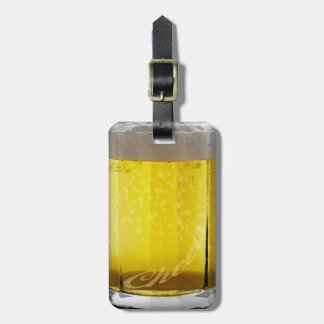 Funny Beer Glass Gepersonaliseerd Bagagelabel