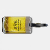 Funny Beer Glass Gepersonaliseerd Bagagelabel (Achterkant horizontaal)