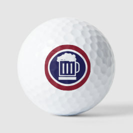 Funny Beer Golfer Golf Balls Golfballen