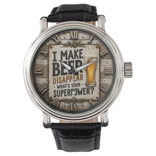 Funny Beer Horloge (Voorkant)