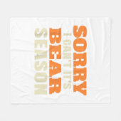 Funny Beer Hunting Fleece Deken (Voorkant (Horizontaal))