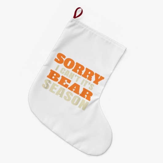 Funny Beer Hunting Grote Kerstsok (Voorkant (Hangend))