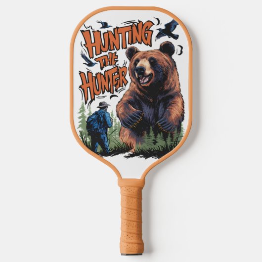Funny Beer Hunting Pickleball Paddle (Voorkant)