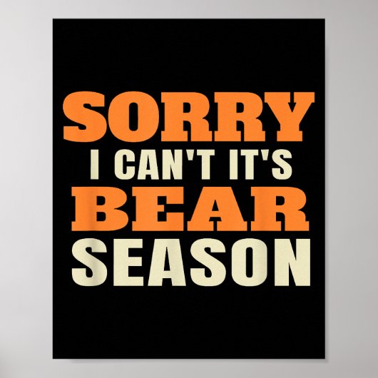 Funny Beer Hunting Poster (Voorkant)