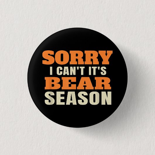 Funny Beer Hunting Ronde Button 3,2 Cm (Voorkant)