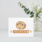 Funny Beer Keg Briefkaart (Staand voorkant)