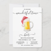 Funny Beer-kerstfeestdag uitnodiging (Voorkant)