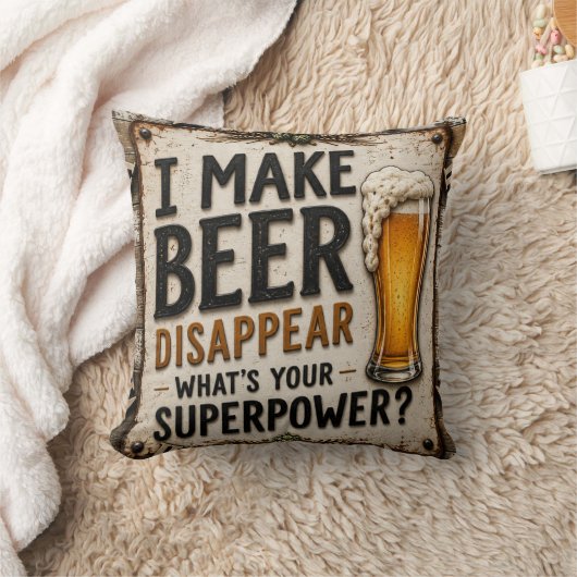 Funny Beer Kussen (Deken)