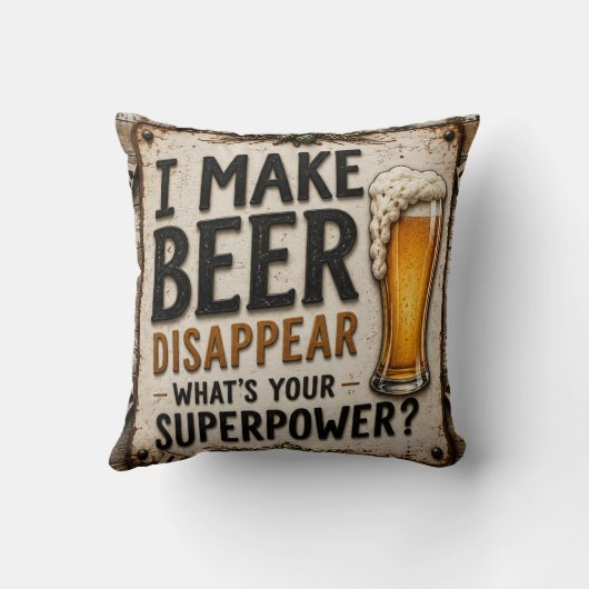 Funny Beer Kussen (Achterkant)