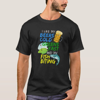 Funny Beer Lover Fisherman Vist Golfing Pl T-shirt