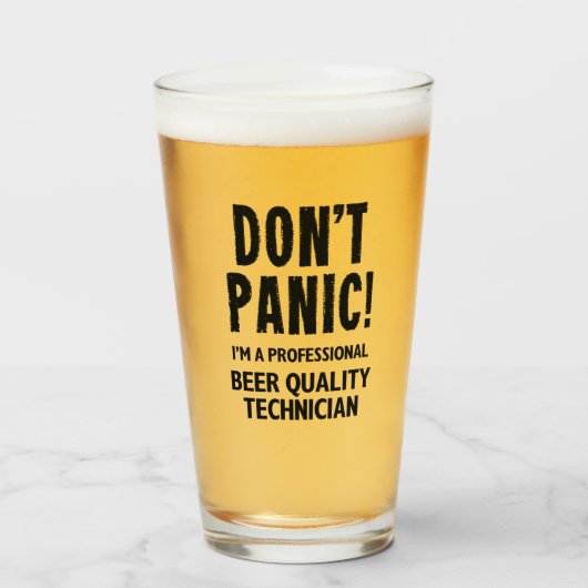 Funny Beer Lover Glas (Voorkant gevuld)