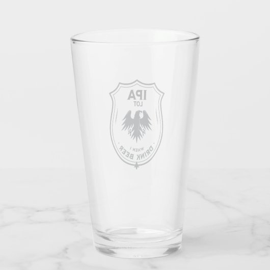 Funny Beer Lover Glas (Achterkant)