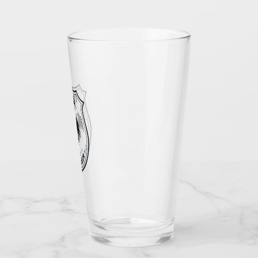 Funny Beer Lover Glas (Links)