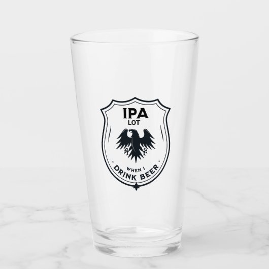 Funny Beer Lover Glas (Voorkant)