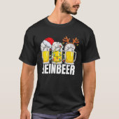 Funny Beer Lover Xmas Kerstmis Brewdolph The Rein T-shirt (Voorkant)