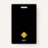 Funny Beer Lovers Bachelor Party Wedding Badge (Achterkant)