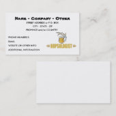 Funny Beer Lovers Humoureus HOPSOLOGIST Visitekaartje (Voorkant / Achterkant)