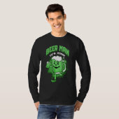 Funny Beer Man met bier Drink br T-shirt (Voorkant volledig)