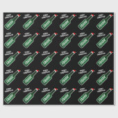 Funny beer Merry kerst op vakantie Cadeaupapier (Vlak)