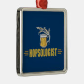 Funny Beer Metalen Ornament (Rechts)