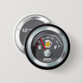 Funny - Beer Meter Fill-up-age Ronde Button 5,7 Cm (Voorkant /achterkant)