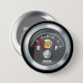 Funny - Beer Meter Fill-up-age Ronde Button 7,6 Cm (Voorkant /achterkant)