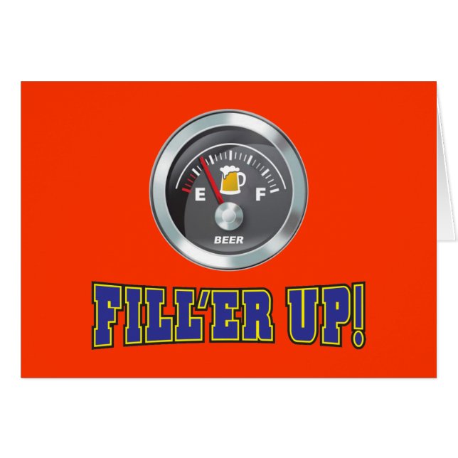 Funny - Beer Meter Fill'er up (Voorkant Horizontaal)