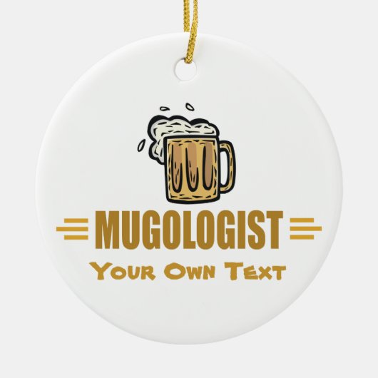 Funny Beer Mok Keramisch Ornament (Voorkant)